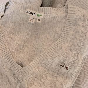 Lacoste cable knit sweater